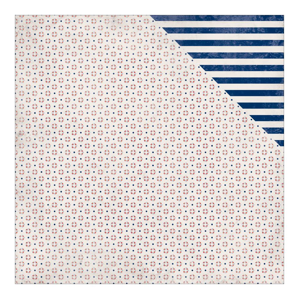 Двусторонняя бумага Authentique "Seaside", Buoy Life (AU103)