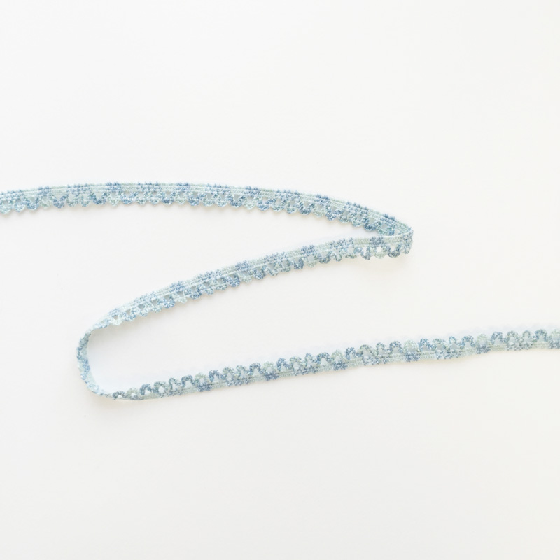 Резинка для блокнотов с краем "гребешок", цвет бирюза с голубым