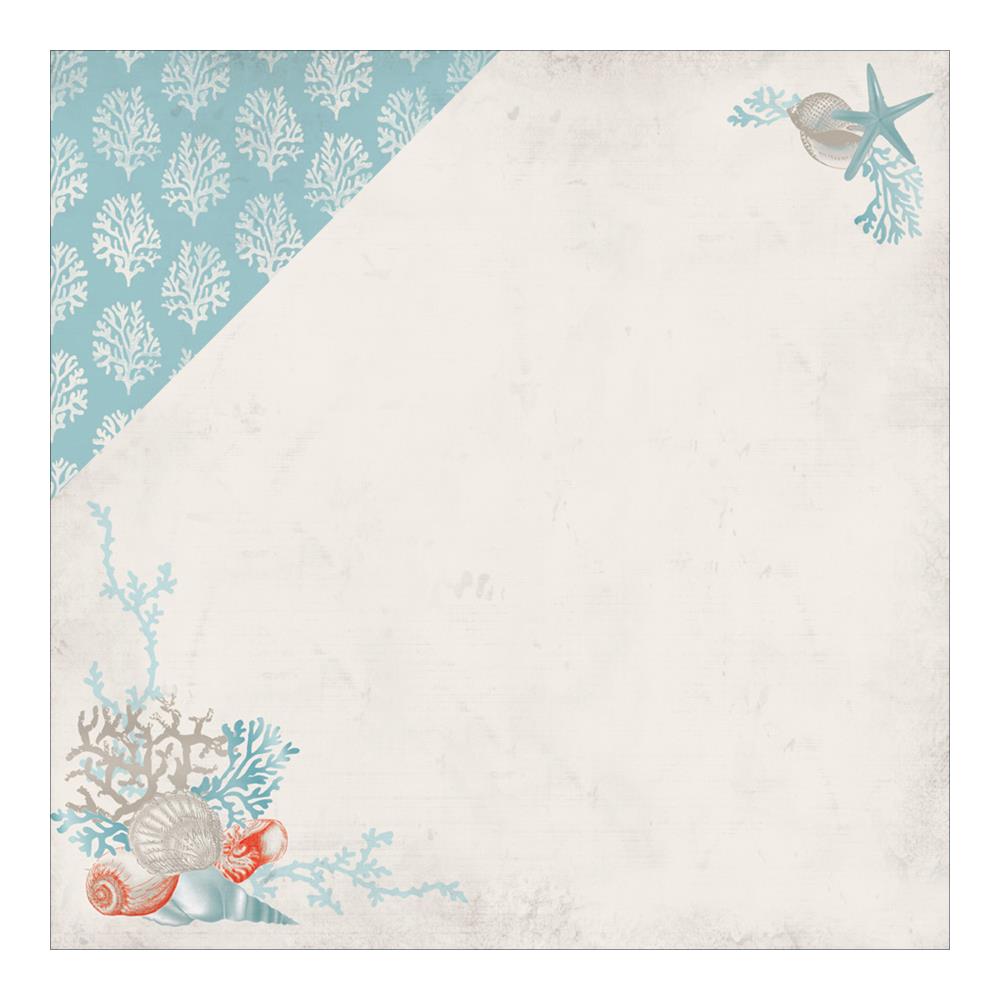 Двусторонняя бумага Authentique "Seaside", Oceanic (AU103-2)