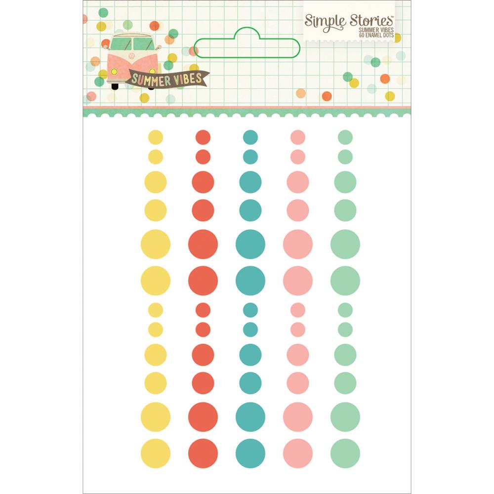 Эмальные точки Simple Stories "Summer vibes"