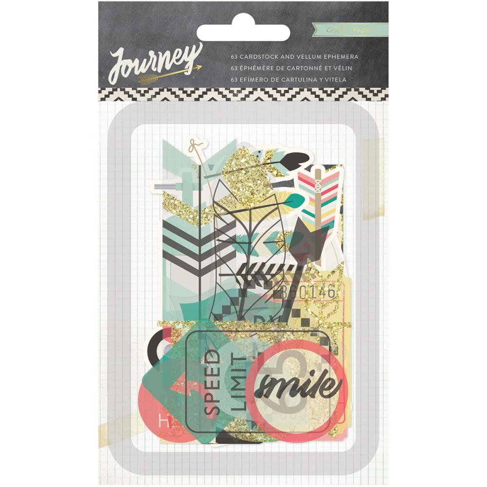 Набор вырубки из картона и кальки Crate Paper "Journey"