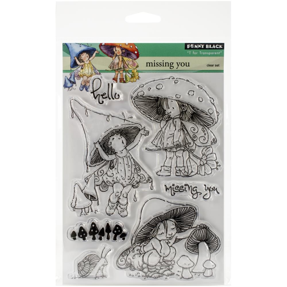 Набор штампов Penny Black "Missing you"
