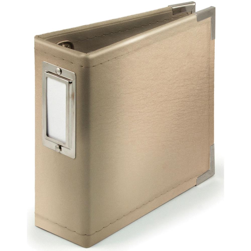 Альбомчик We R Memory keepers 10 х 10 см, кожзам, цвет золотой