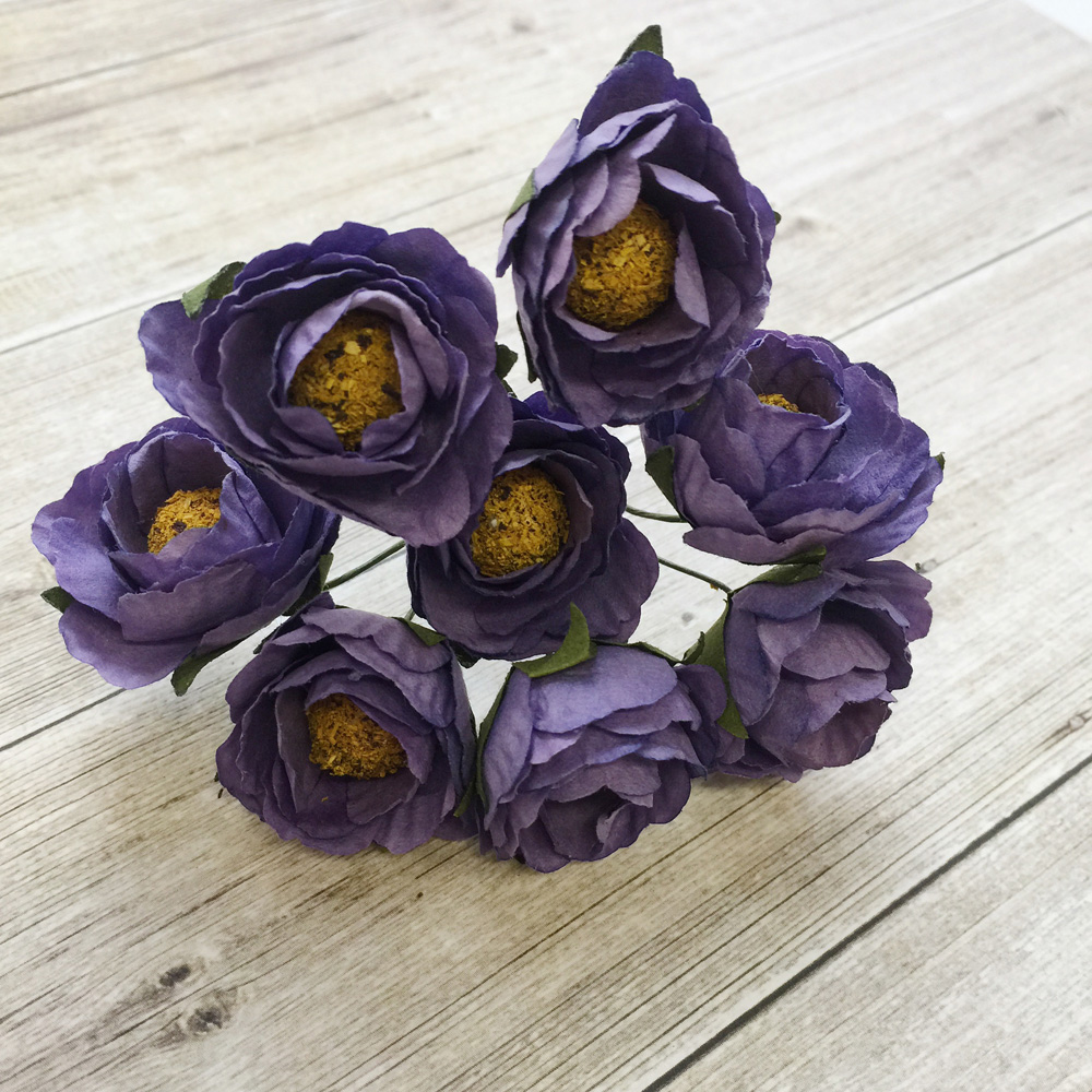 Бумажные цветы MrPainter в букете, цвет Орхидея