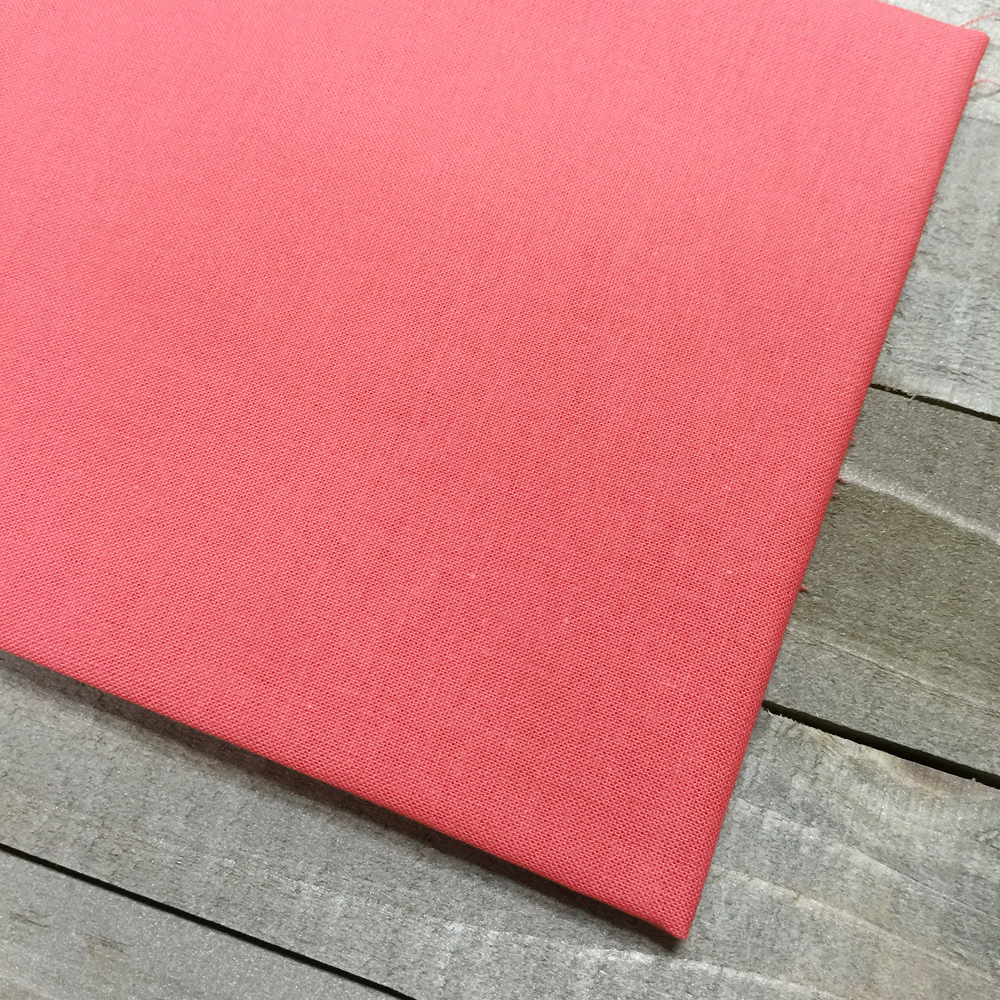 Ткань лоскутная 50 х 55 см "Kona Cotton",темный коралл