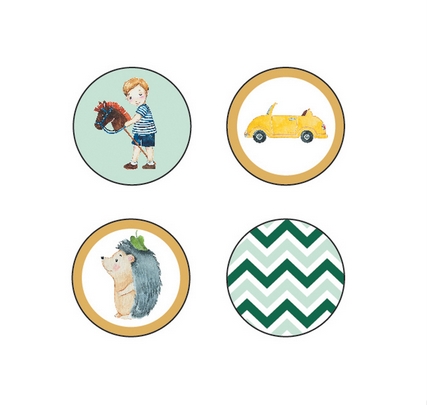 Набор фишек Polkadot "Мальчишки"