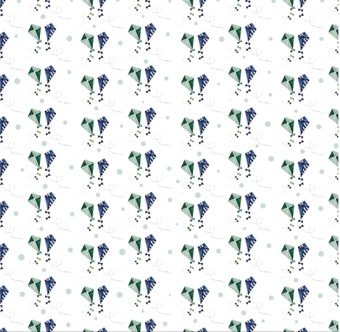 Бумага Polkadot. Коллекция "Мальчишки". "Воздушный змей" (PKD-1)