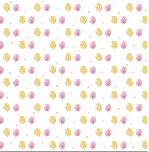Бумага Polkadot. Коллекция "Девчонки". "Воздушные шары" (PKD-6)