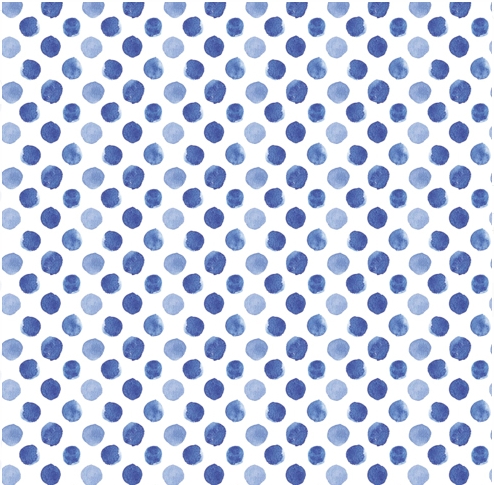 Бумага Polkadot. Коллекция "Побережье". "Синий горошек" (PKD-20)