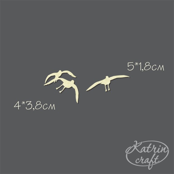 Чипборд "Чайки над морем"