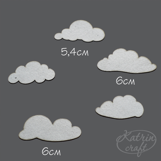 Чипборд "Облака маленький"
