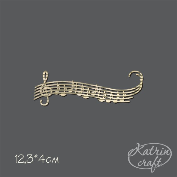 Гофрочипборд "Нотная строка"