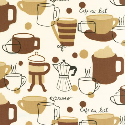 Ткань лоскутная 50 х 55 см "METRO CAFE"