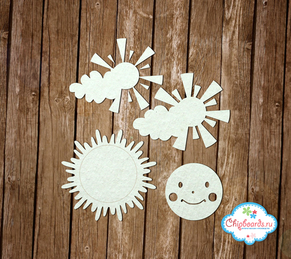 Чипборд Chipboards "Cолнышки"