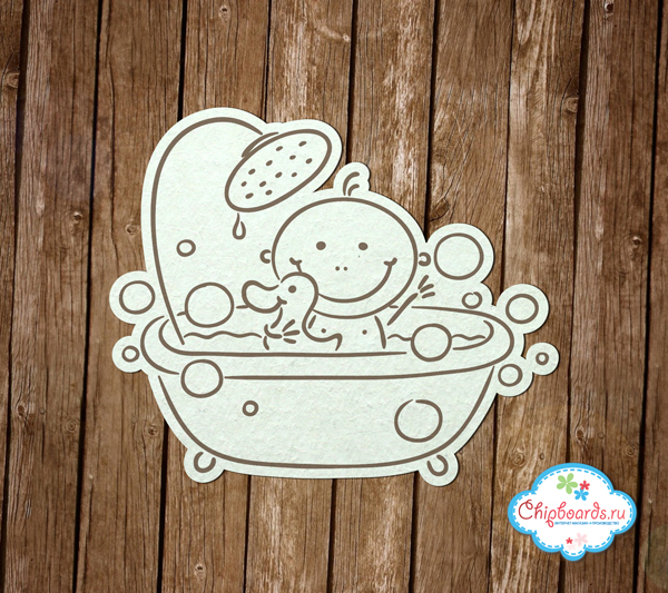 Чипборд Chipboards "Веселое купание"