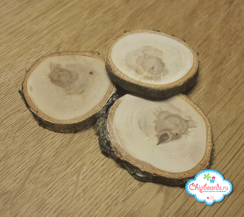 Чипборд Chipboards "Спил (береза)" 5-8 см