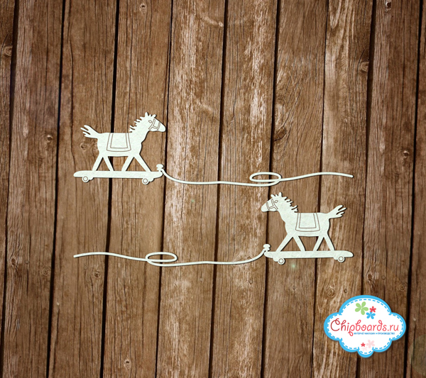 Чипборд Chipboards "Игрушечная лошадка "