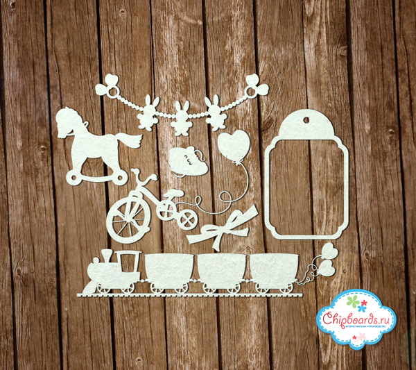Чипборд Chipboards "Любимые игрушки"