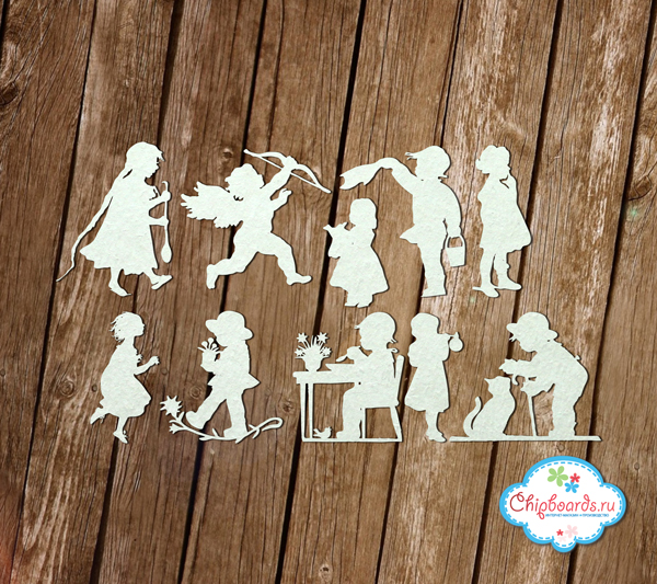Чипборд Chipboards "Дети"