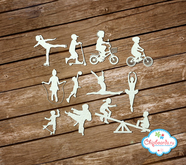 Чипборд Chipboards "Коллекция "Premium". Детский спорт"