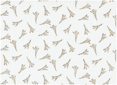 Ткань лоскутная 50 х 55 см "300", Эйфелевы башни