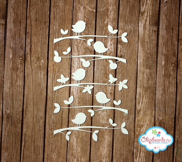 Чипборд Chipboards "Коллекция "Premium"Весенние трели"