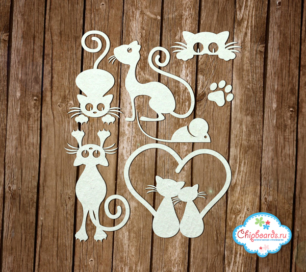 Чипборд Chipboards "Кошки 3"