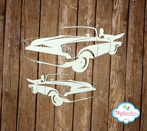 Чипборд Chipboards "Автомобиль Ретро"
