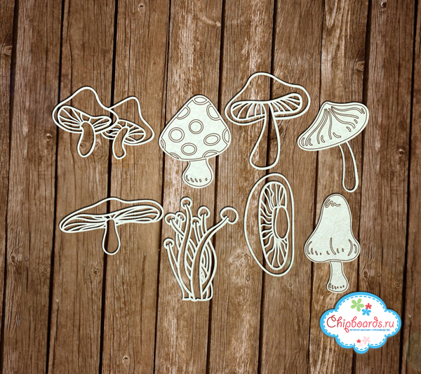 Чипборд Chipboards "Набор "Грибы 2"