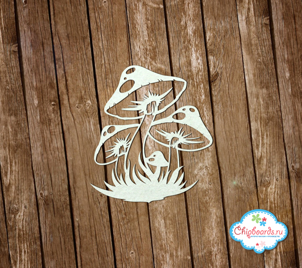 Чипборд Chipboards "Мухоморы"