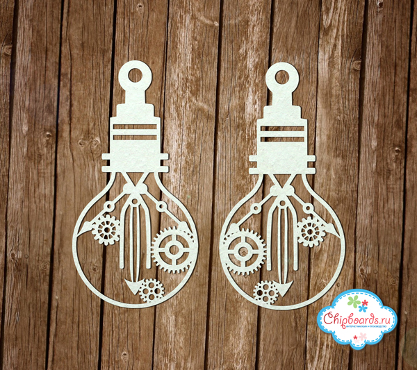 Чипборд Chipboards "Стимпанк. Лампочки 3"