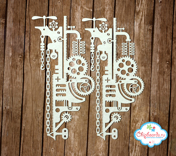 Чипборд Chipboards "Стимпанк. Композиция 2"