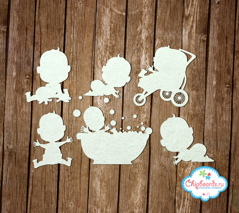 Чипборд Chipboards "Коллекция "Premium". Малыши "