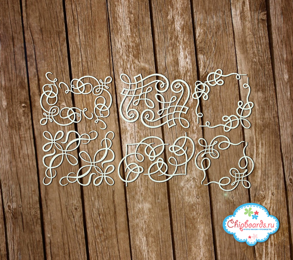 Чипборд Chipboards "Коллекция "Premium". Уголки для фото "