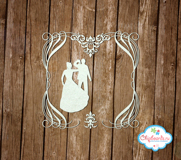 Чипборд Chipboards "Рамка "Свадебный вальс""