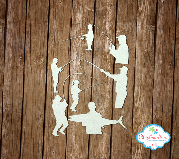 Чипборд Chipboards "Набор "На рыбалке""