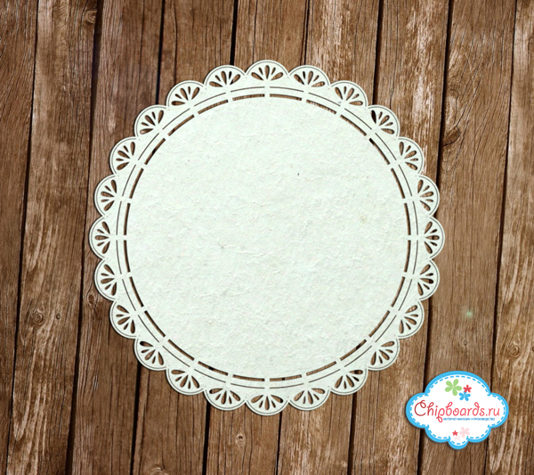 Чипборд Chipboards "Рамка круглая для альбомов"