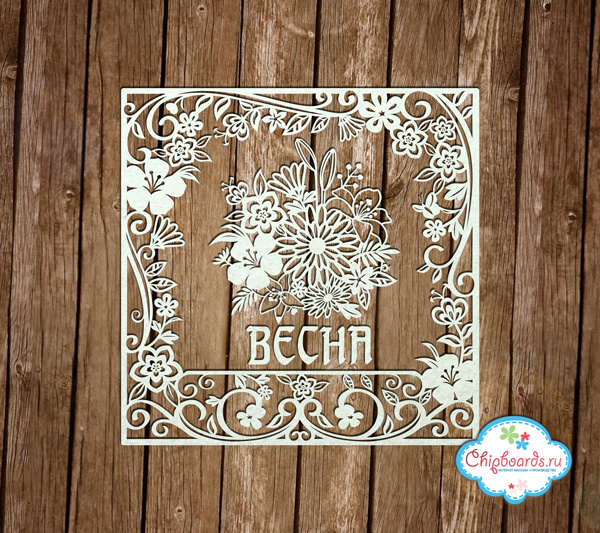 Чипборд Chipboards "Рамка "Весна""