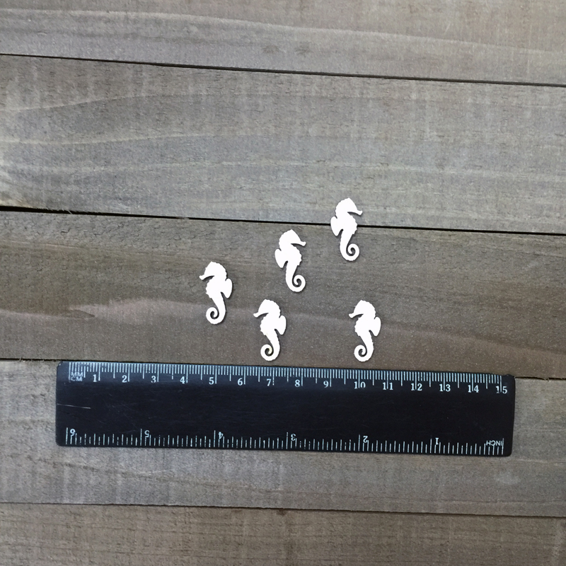 Чипборд "Набор мини Морской конек 5шт"