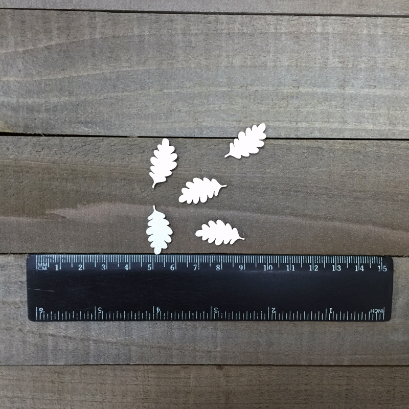 Чипборд "Набор мини Лист дуба 5шт"