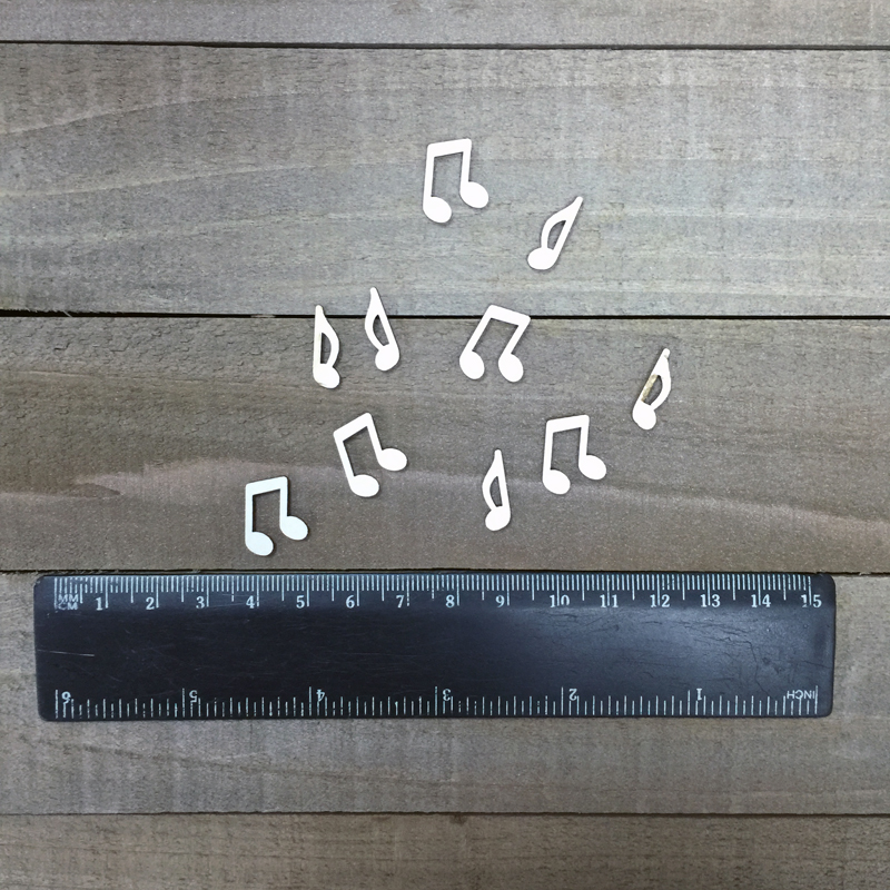 Чипборд "Набор Ноты мини 10шт"