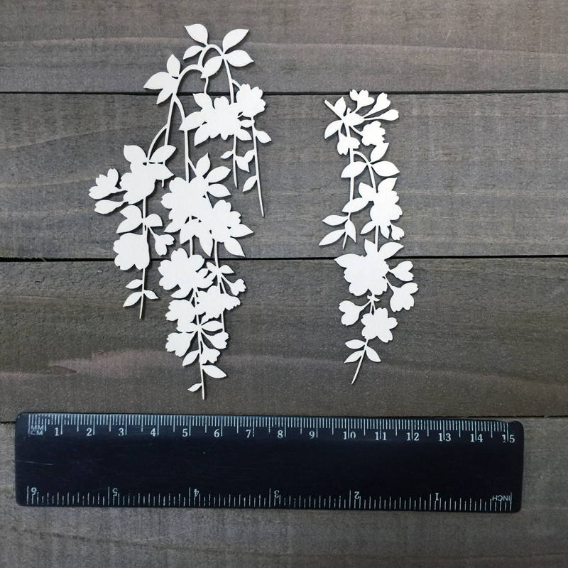 Чипборд "Тропические цветы"