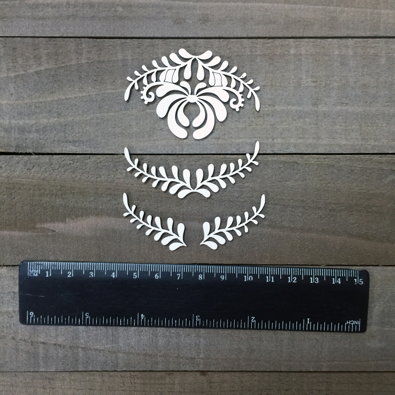 Чипборд "Набор Гжель шир. 6см"