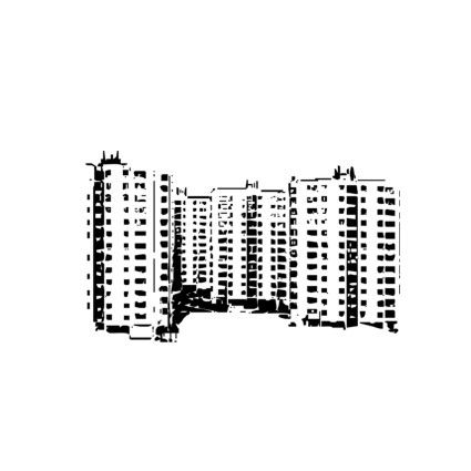 Штамп Stylish Stamps"Спальный район"