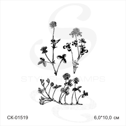 Штамп Stylish Stamps "Набор клевера малый"