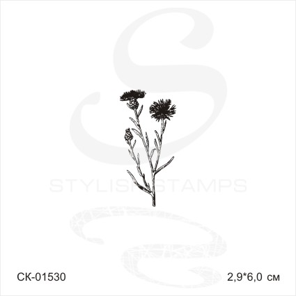 Штамп Stylish Stamps "Василёк №3"