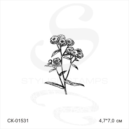 Штамп Stylish Stamps "Цинии большие"