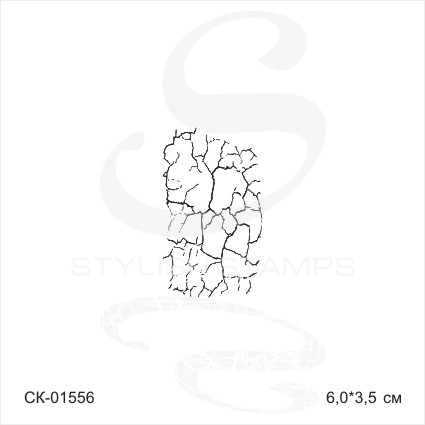 Штамп Stylish Stamps "Кракелюр №3 мини"