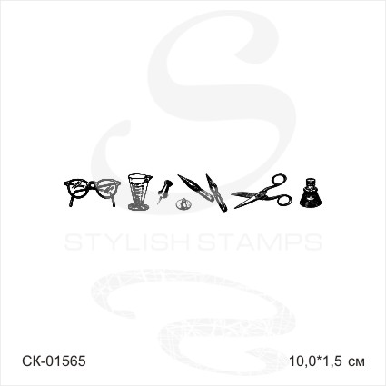 Штамп Stylish Stamps "Бордюр школьный"