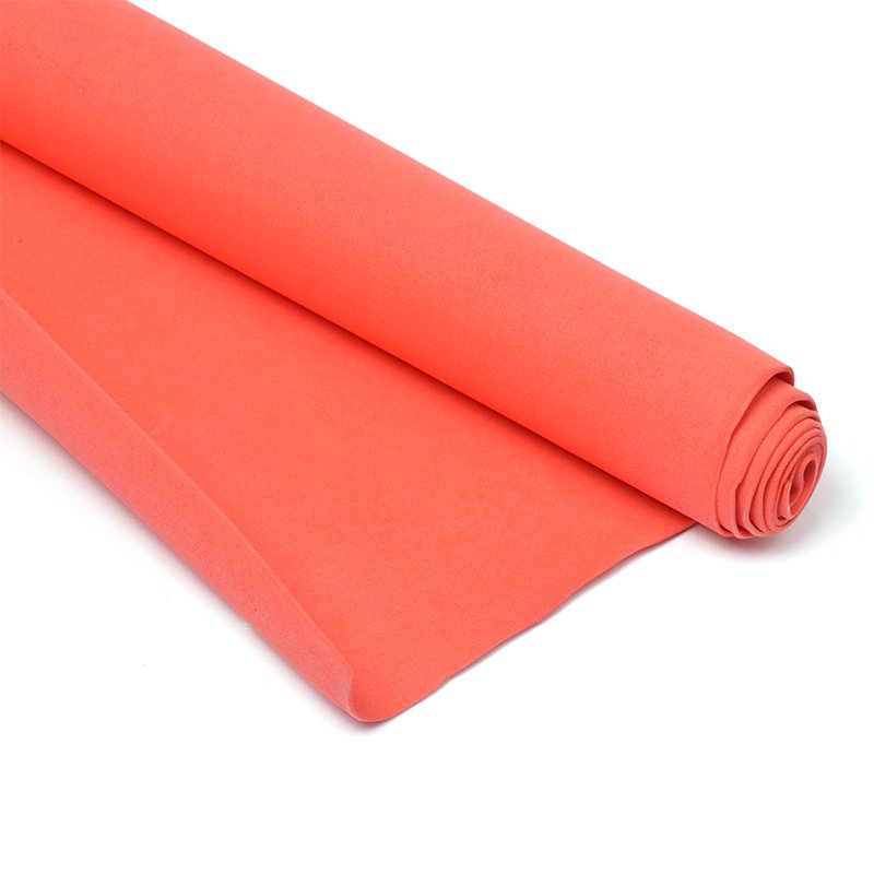 Фоамиран 1 мм в рулоне 60 х 70 см, цвет красный